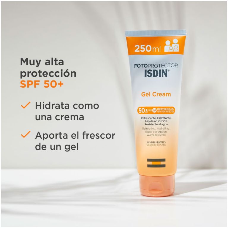 Fotoprotector Gel Cream Spf 50 mas 250ml Isdin