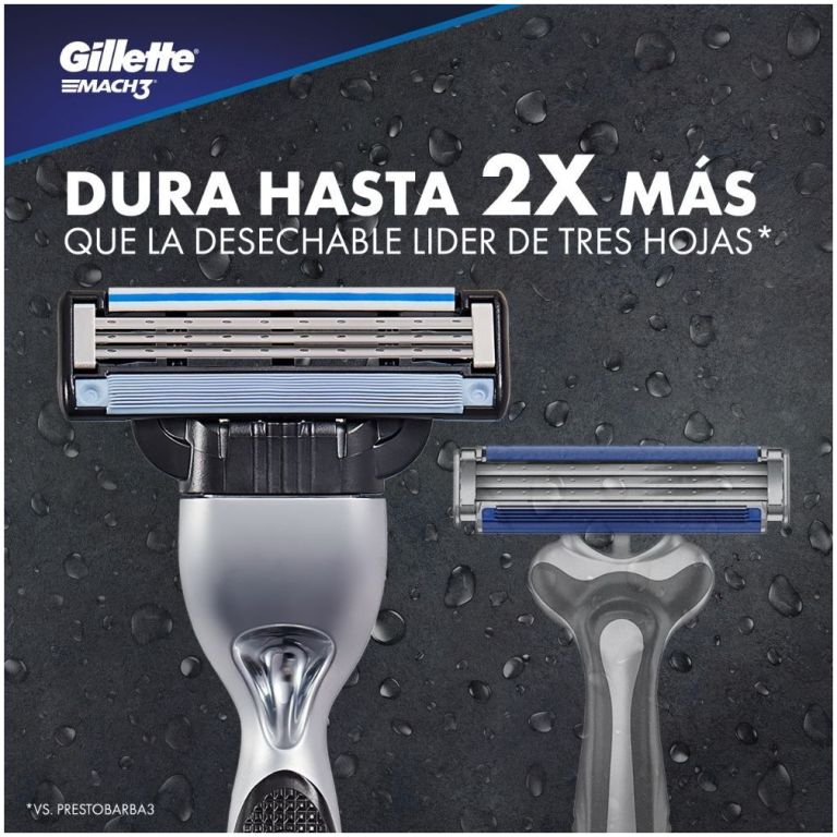 Repuesto para Afeitar Mach3 Turbo 4u Gillette