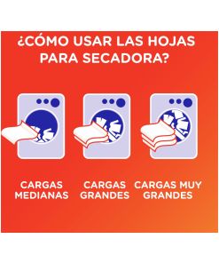 Toallas Antiestática Para Secadora Aroma Fresco 34 Hojas Bounce