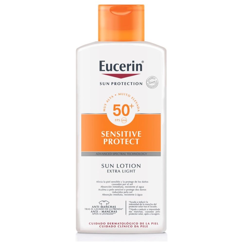 Eucerin Protector Solar Sensitive Protect Fps 50+ 400 Ml - Imagen 1
