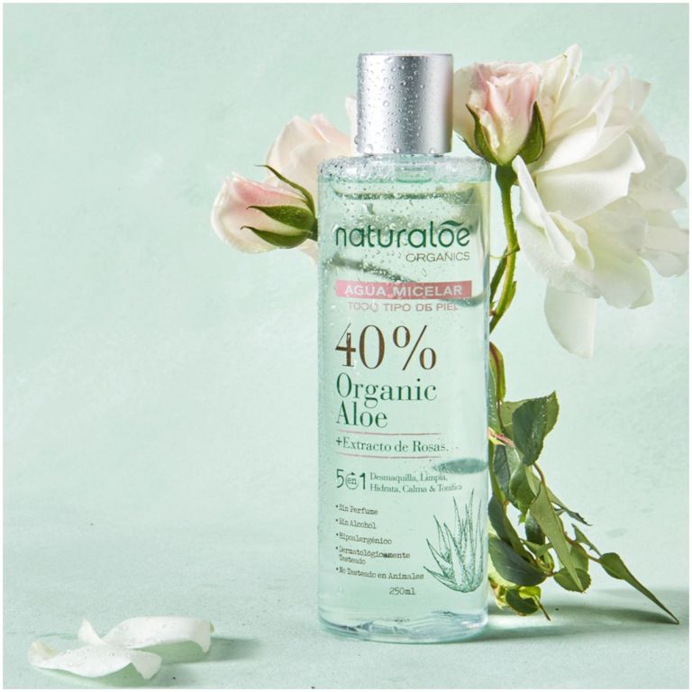 Agua Micelar Organic Aloe 5en1 250ml Naturaloe Organics