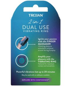 Anillo Vibrador 2 en 1 Dual Use Trojan