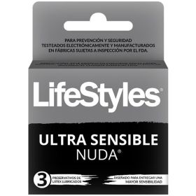 Preservativos Lubricados Ultra Sensible 3u Lifestyles