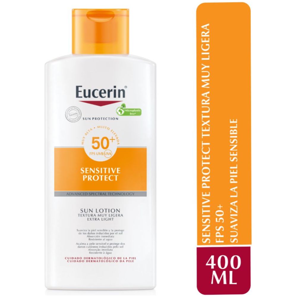 Eucerin Protector Solar Sensitive Protect Fps 50+ 400 Ml - Imagen 2