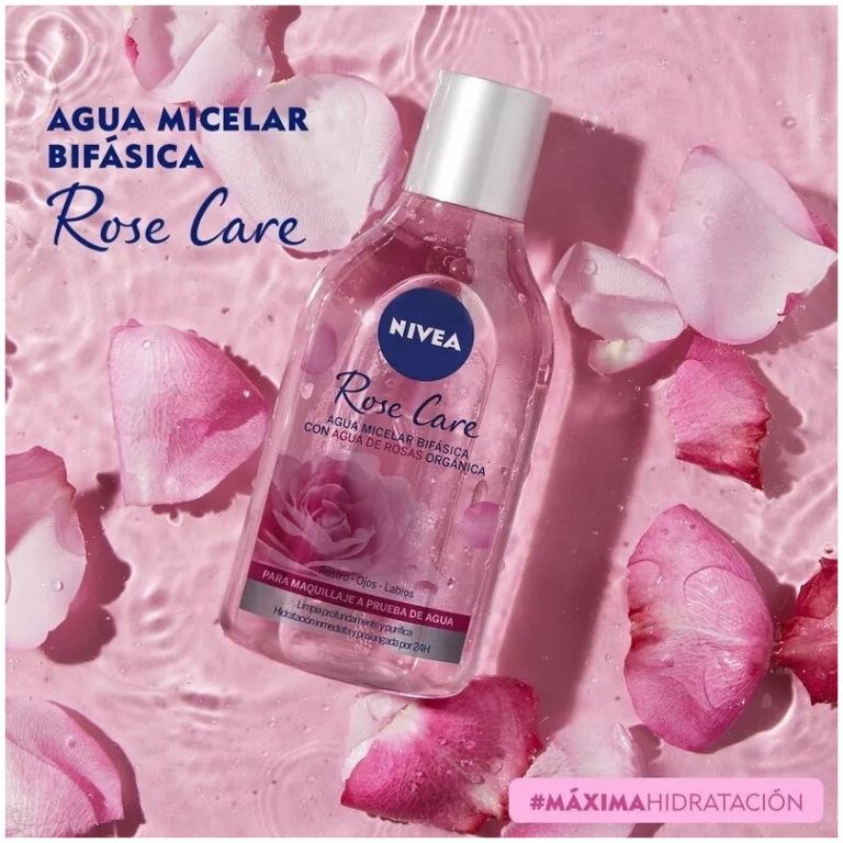 Agua Micelar Bifasica Rose Care 400ml Nivea