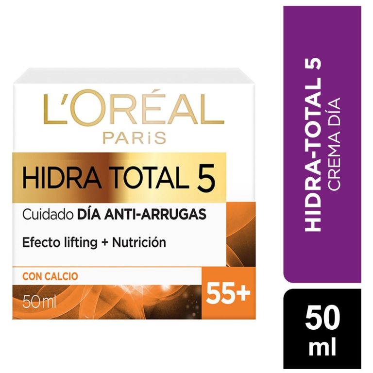 loreal hidra total 5 con calcio 55+ dia 50 ml