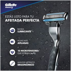 Repuesto Para Afeitar Mach3 Turbo 4U Gillette