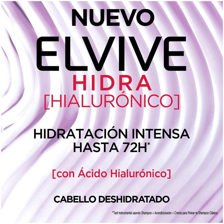 loreal elvive shampoo hidra hialuronico cabello deshidratado 370 ml