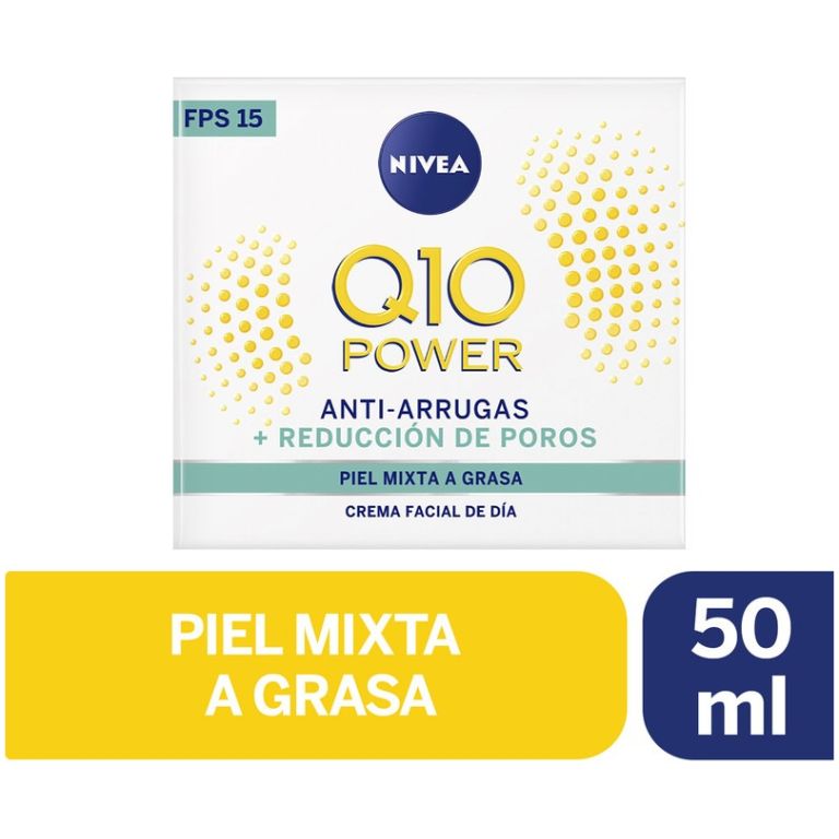 Crema de Dia Q10 Antiarrugas Reduccion de Poros 50ml
