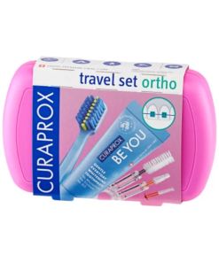 Travel Set Ortho Rosado Curaprox