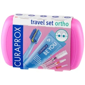 Travel Set Ortho Rosado Curaprox