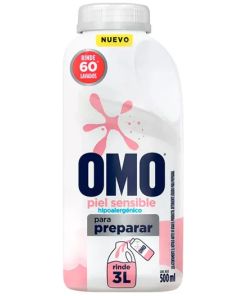 Omo Detergente Para Diluir Piel Sensible 60 Lavados 500Ml