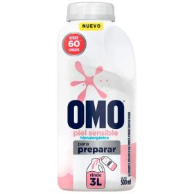 Omo Detergente Para Diluir Piel Sensible 60 Lavados 500Ml