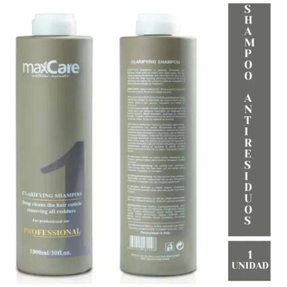 Shampoo Clarificante Limpieza Profunda 1000Ml Maxcare