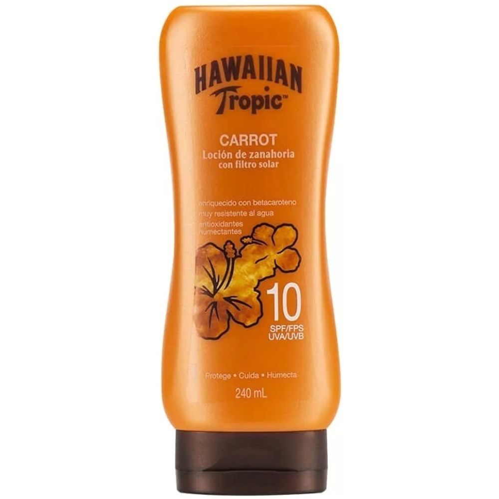 locion de zanahoria spf10 240ml hawaiian tropic