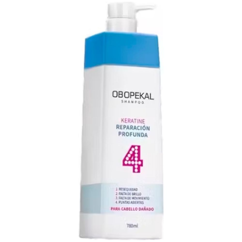 shampoo keratine reparacion profunda 780ml obopekal