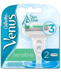 Cartuchos De Afeitar 2U Skin Elixir Sensitive Gillette Venus