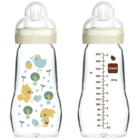 Mamadera De Vidrio Premium Feel Good 2M+ 260Ml Mam