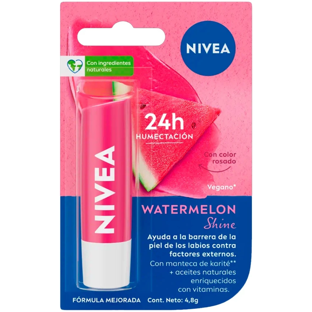 Balsamo Labial Humectante Watermelon Shine 4,8G Nivea