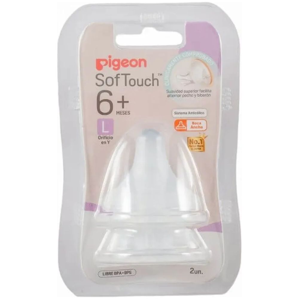 Pigeon Tetina Repuesto Softouch L 2 Unids