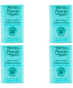 Heno De Pravia Pack 4 Unidades Jabon Antibacteriano 150gr