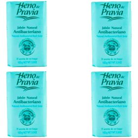 Heno De Pravia Pack 4 Unidades Jabon Antibacteriano 150Gr