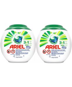 Pack 02 Ariel Pods Detergente 3 En 1 57 Capsulas Cu