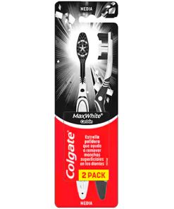 Colgate Cepillo De Dientes Maxwhite Carbon 2 Unidades