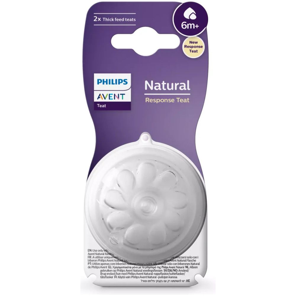 Tetina Natural Response Flujo Espeso 2U 6M+ Scy966/02 Avent