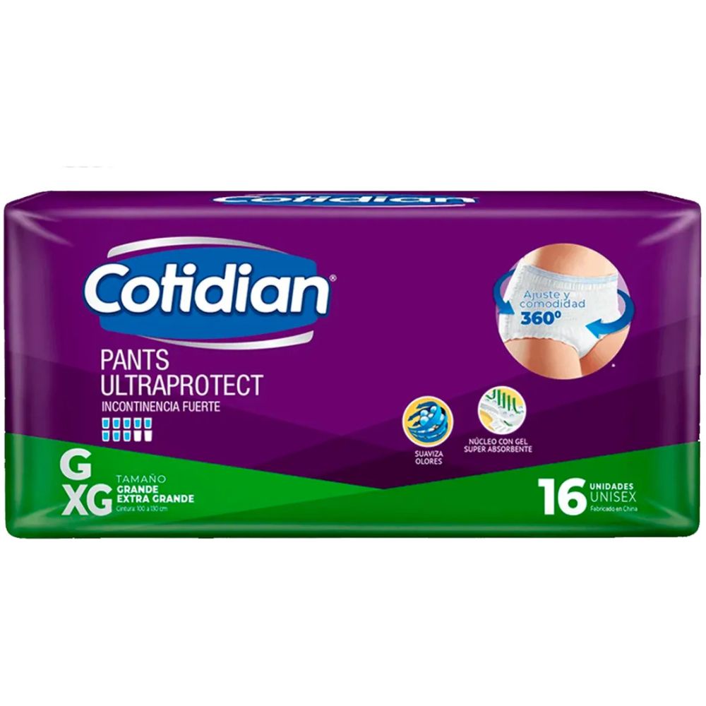Cotidian Pants Adulto Ultraprotector G Xg 16 Unidades