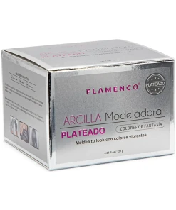 Flamenco Arcilla Modeladora Plateado Para El Cabello 120 G