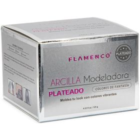 Flamenco Arcilla Modeladora Plateado Para El Cabello 120 G