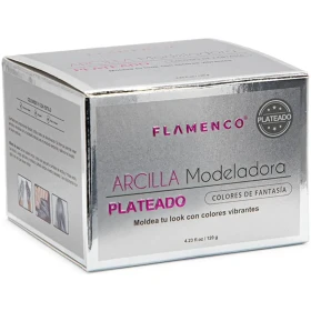 Flamenco Arcilla Modeladora Plateado Para El Cabello 120 G