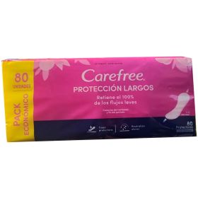 Protectores Con Perfume Proteccion Largos 80U Carefree