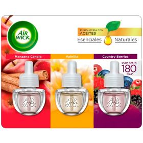 Air Wick Aceites Esenciales Naturales Variedad 3 Unidades