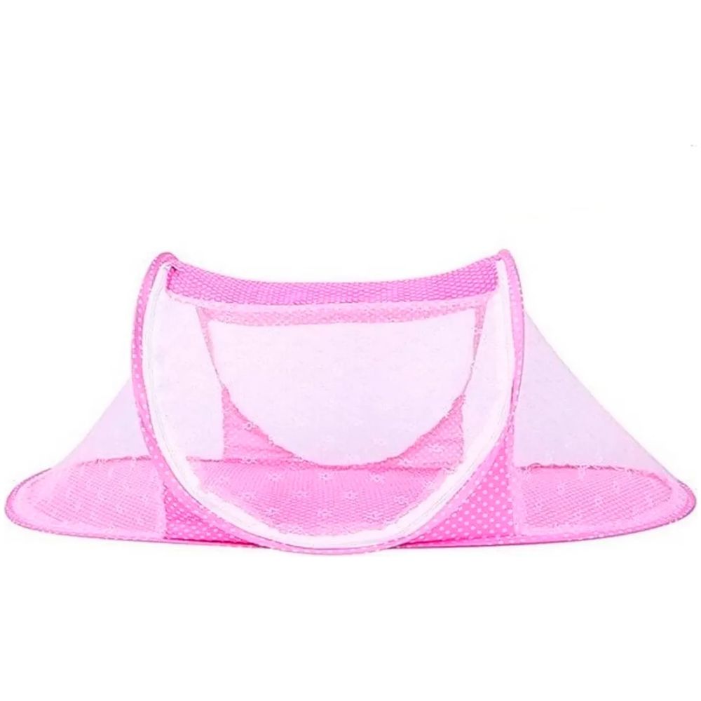 Protector Cuna Malla Mosquitos Para Bebes Rosa