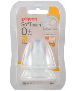 Pigeon Tetinas Softouch Boca Ancha 0 Meses Talla Ss 2u