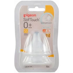 Pigeon Tetinas Softouch Boca Ancha 0 Meses Talla Ss 2U