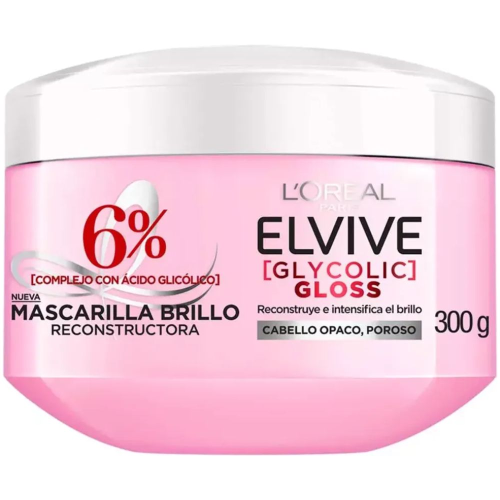 Mascarilla Capilar Elvive Glycolic Gloss Con Acido Glicolico