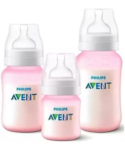Kit Triple Mamaderas Avent Scy119/19 125ml 260ml 330ml Rosa