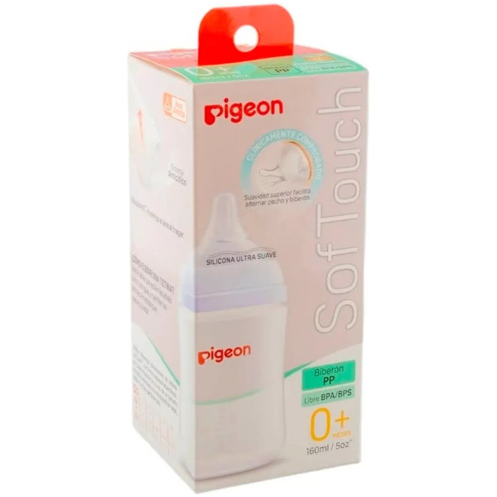 Pigeon Boca Ancha Softouch Pp 160Ml 0 Ah Masmeses