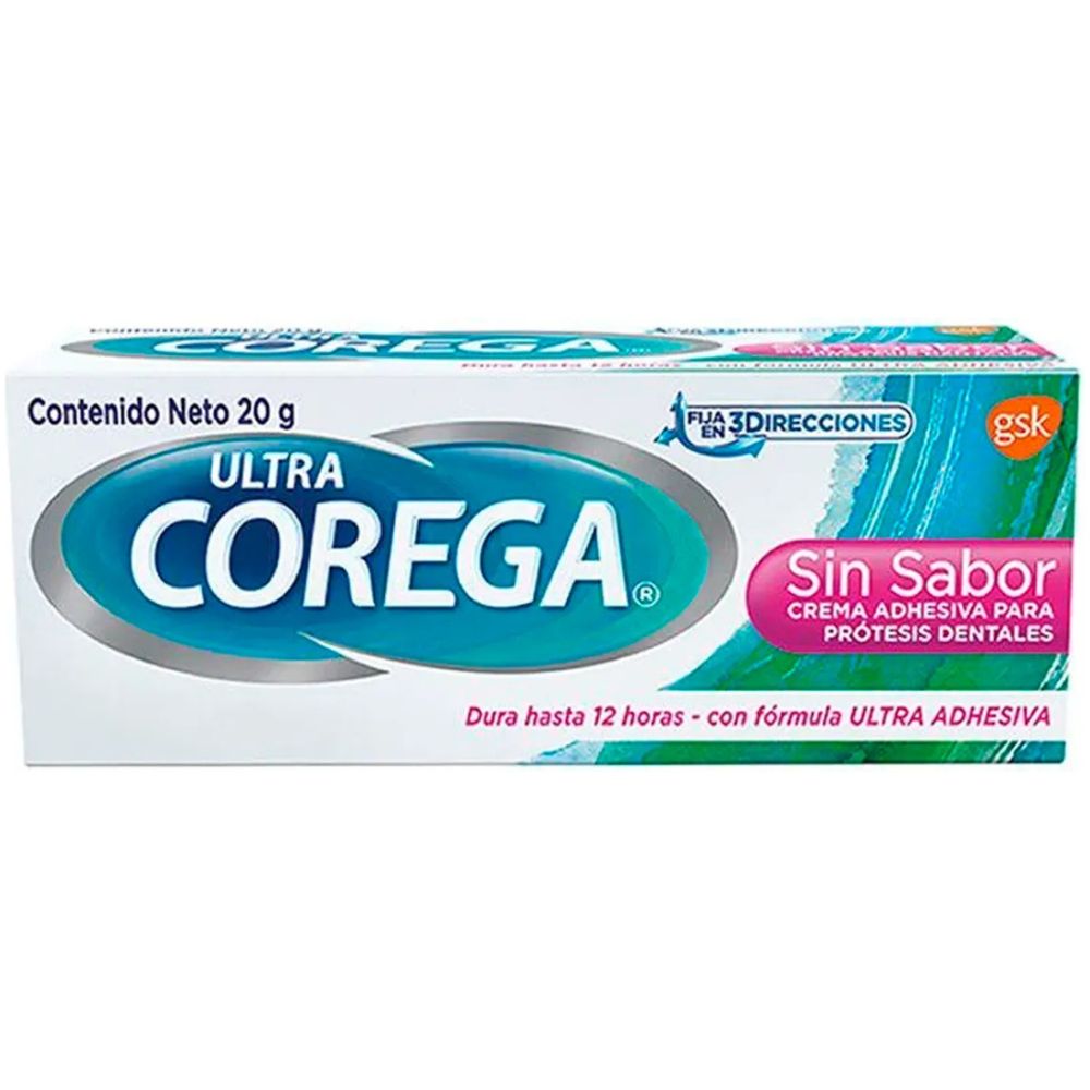 Corega Crema Adhesiva Protesis Dental Sin Sabor 20 Gr