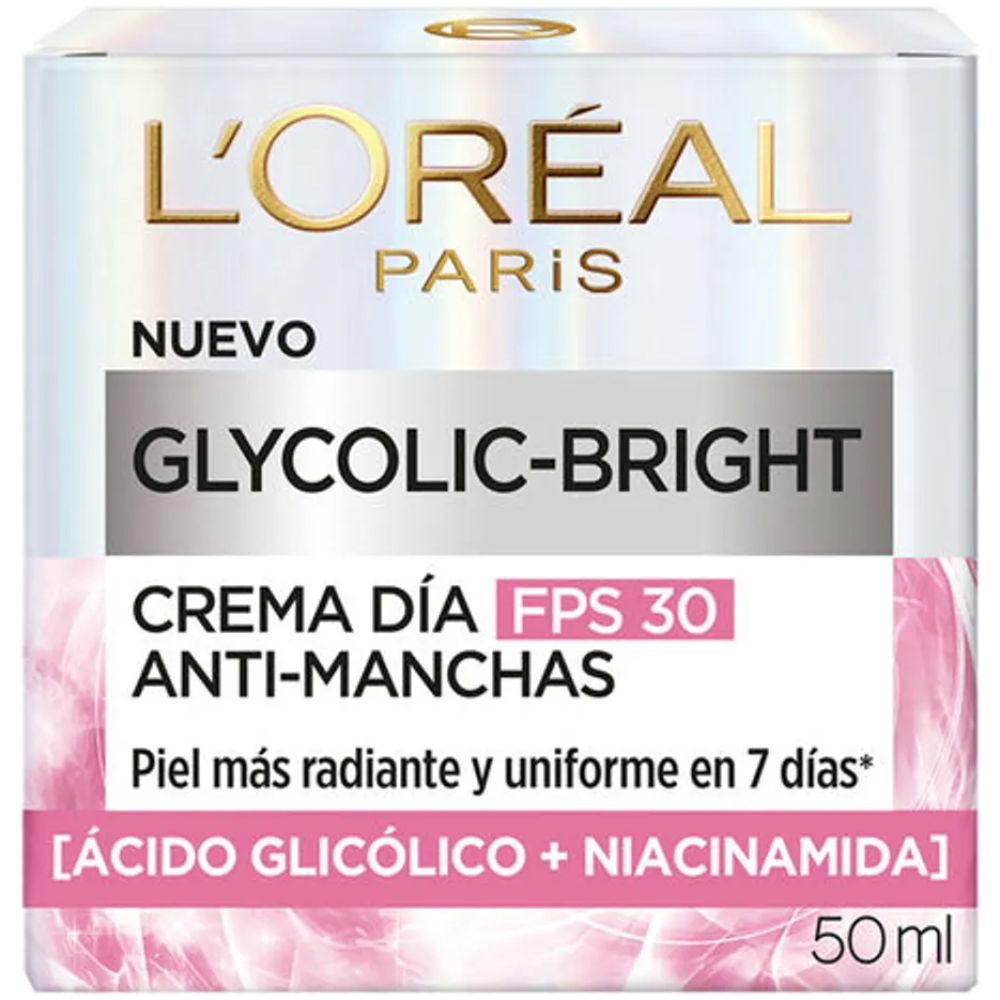 Loreal Paris Glycolic-Bright Crema Dia Fps 30 50Ml