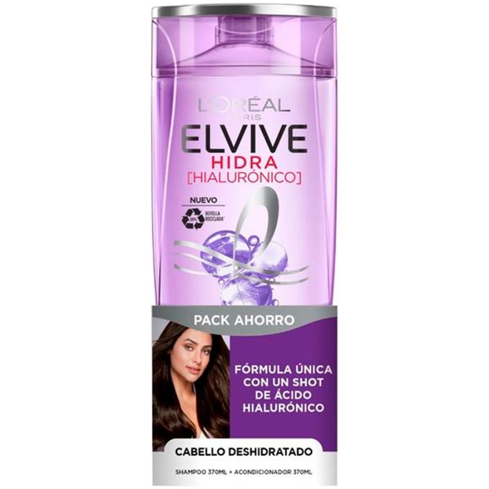 Pack Shampoo + Acondicionador Hidra Hialuronico 370ml Elvive