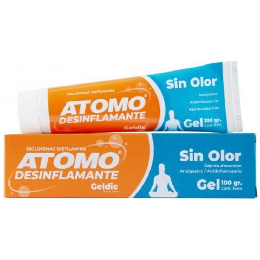 Gel Desinflamante Rapida Absorcion Sin Olor 100g Atomo