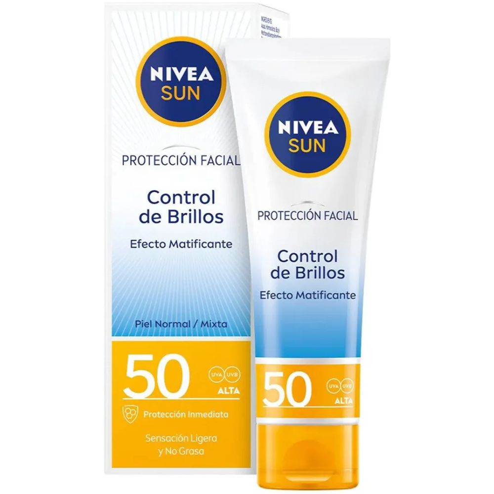 Nivea Sun Facial Uv Control Anti-Brillo 50Fps 50Ml