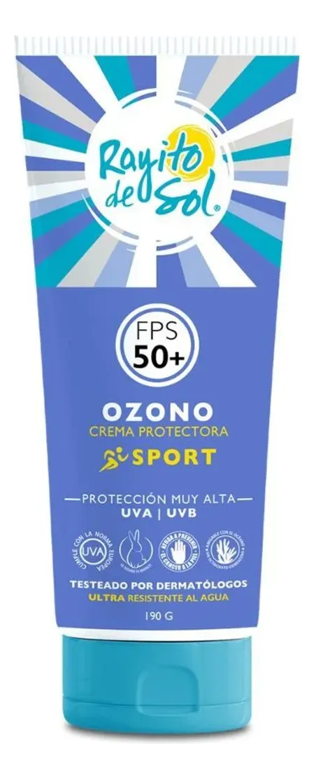 Rayito De Sol Crema Protectora Ozono Sport 50 Fps 190G 1 Rayito De Sol Crema Protectora Ozono Sport 50 Fps 190G