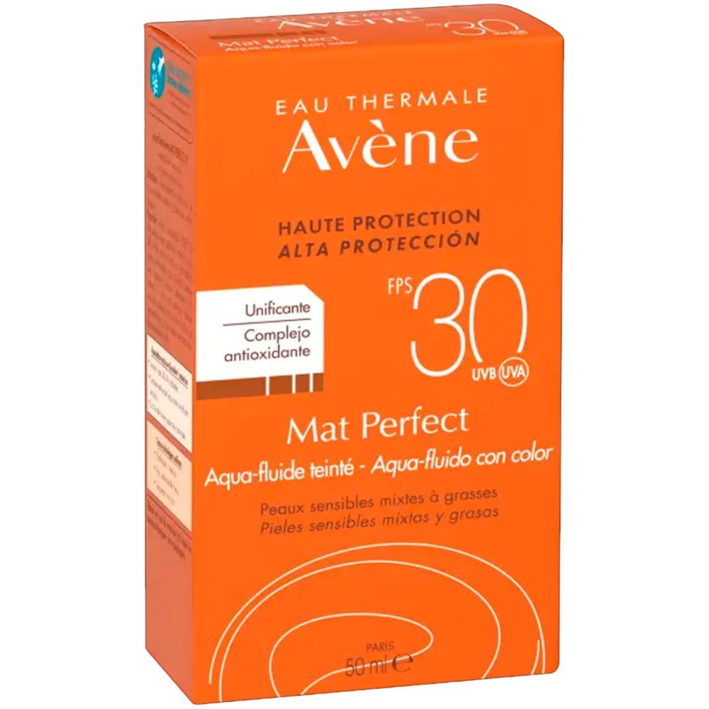Mat Perfect Aqua Fluido Con Color Spf 30 Avene