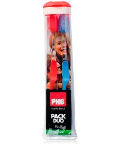 Pack Duo Estuche Cepillo Dental Suave Plus Con Phb