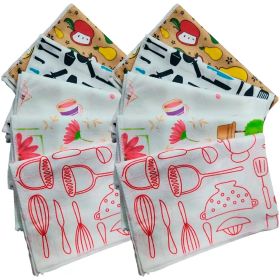 Set Paños De Cocina Microfibra Diseños 10 U